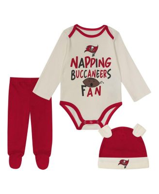 Outerstuff - Baby Boys and Girls 3-Pack Tampa Bay Buccaneers Little Champ Bodysuit Set