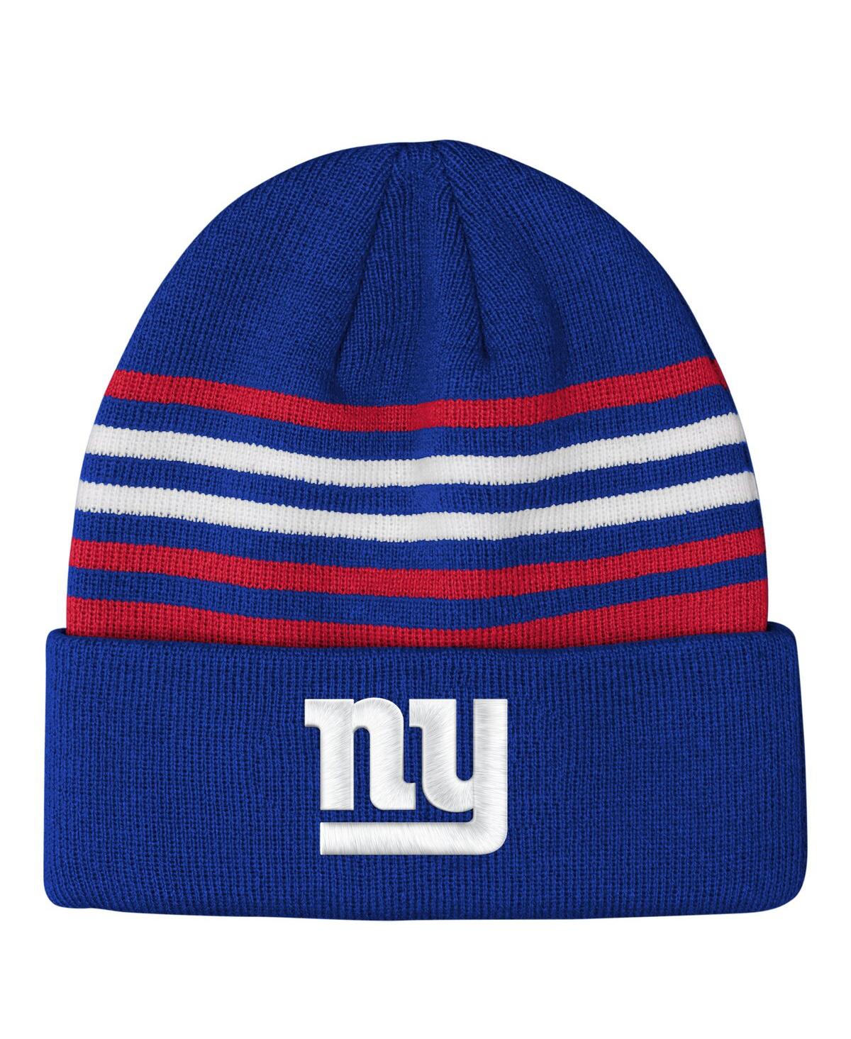 Outerstuff Big Boys and Girls Royal New York Giants Essentials Cuffed Knit Hat