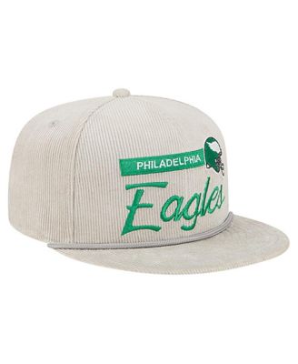 Men's Gray Philadelphia Eagles Cord Rope Corduroy 9FIFTY Snapback Hat