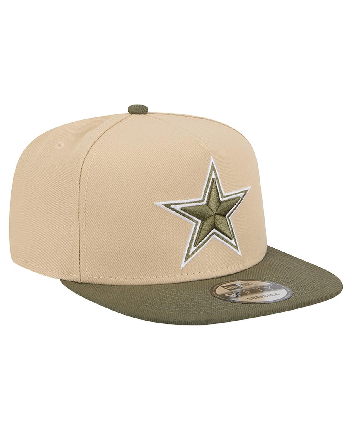 New Era Men's Light Beige/Olive Dallas Cowboys Two-Tone Color Pack A-Frame 9FIFTY Snapback Hat