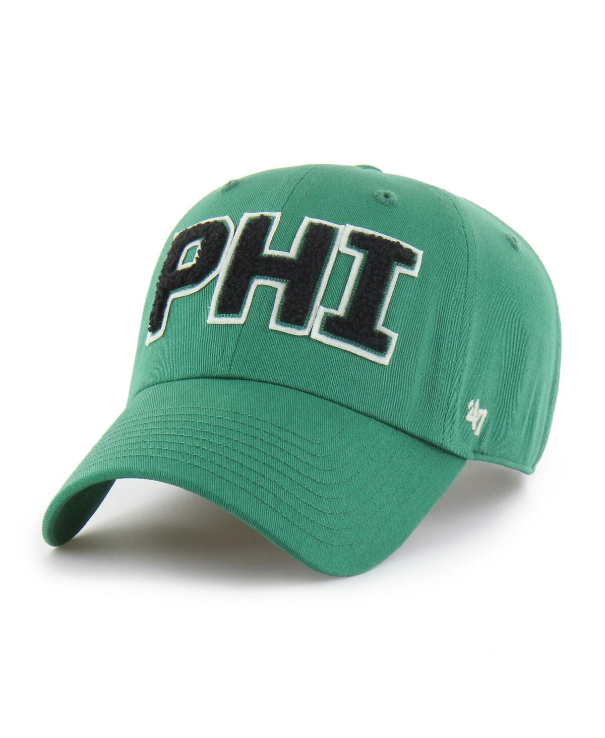 47 Brand Women's Kelly Green Philadelphia Eagles Zoey Clean Up Adjustable Hat In Green