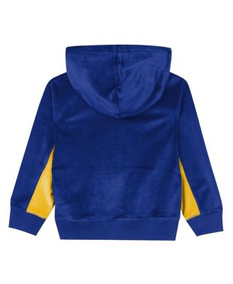 Preschool Royal Golden State Warriors Velour Hoodie