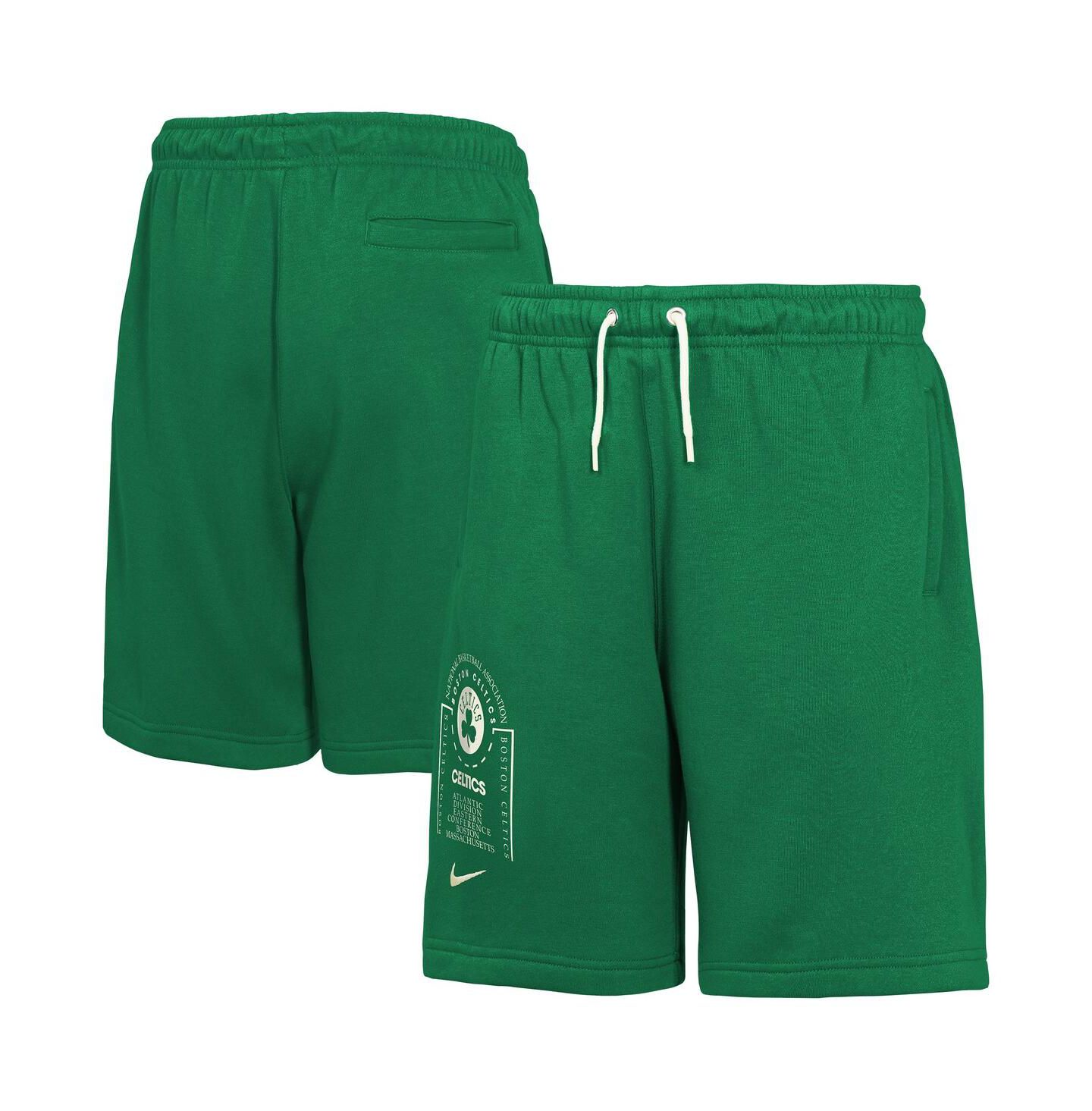 Детские шорты Nike Kelly Green Boston Celtics Courtside Club Fleece — фото 1