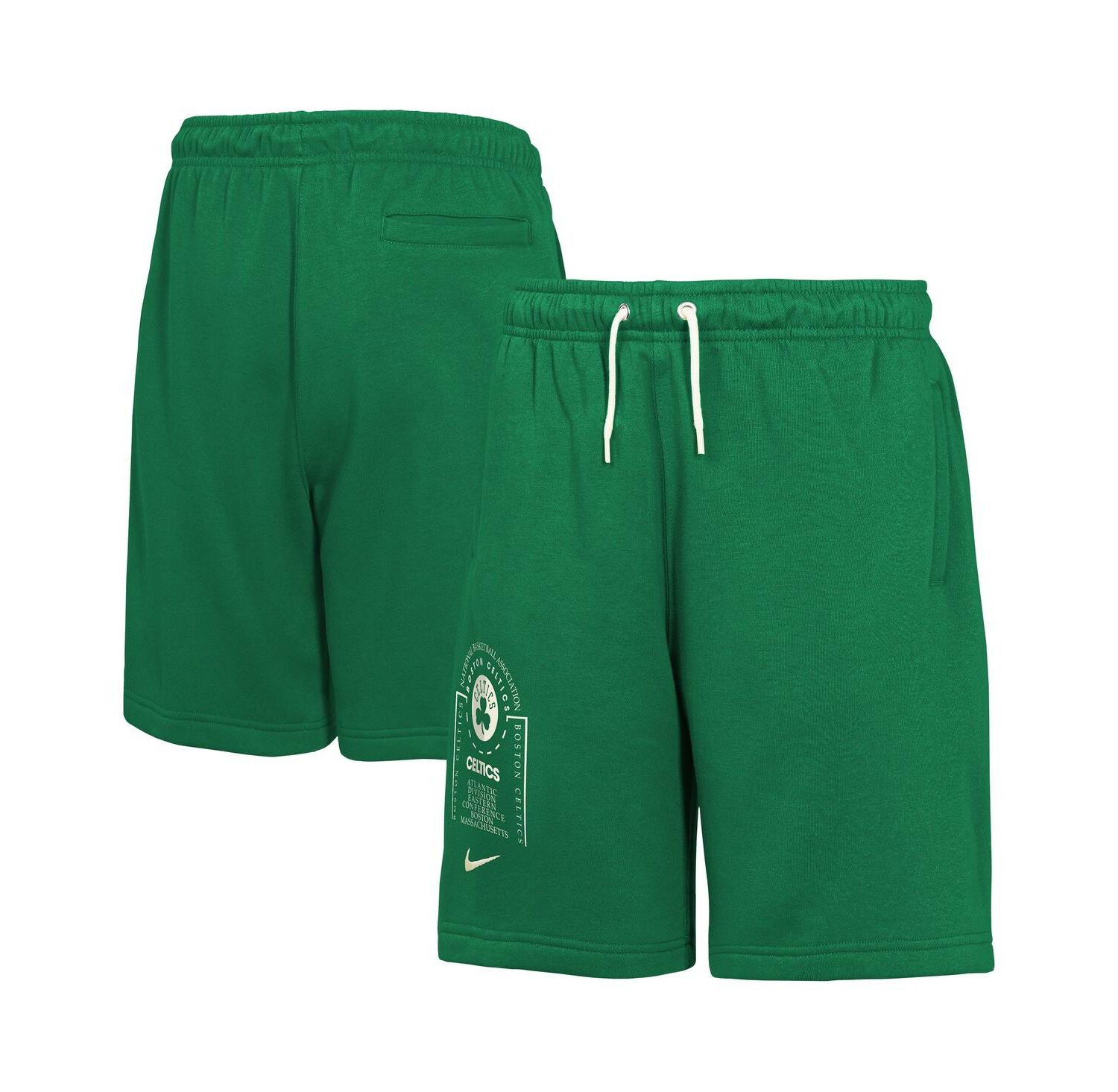 Big Boys and Girls Kelly Green Boston Celtics Courtside Club Fleece Shorts