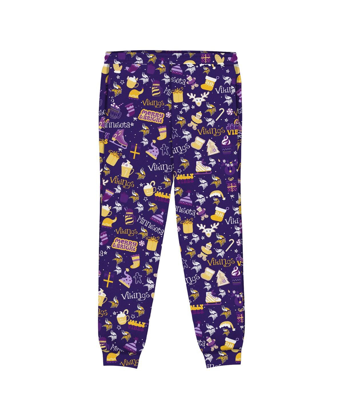 Outerstuff Preschool Purple Minnesota Vikings Chestnut Holiday Sleep Set In Purple
