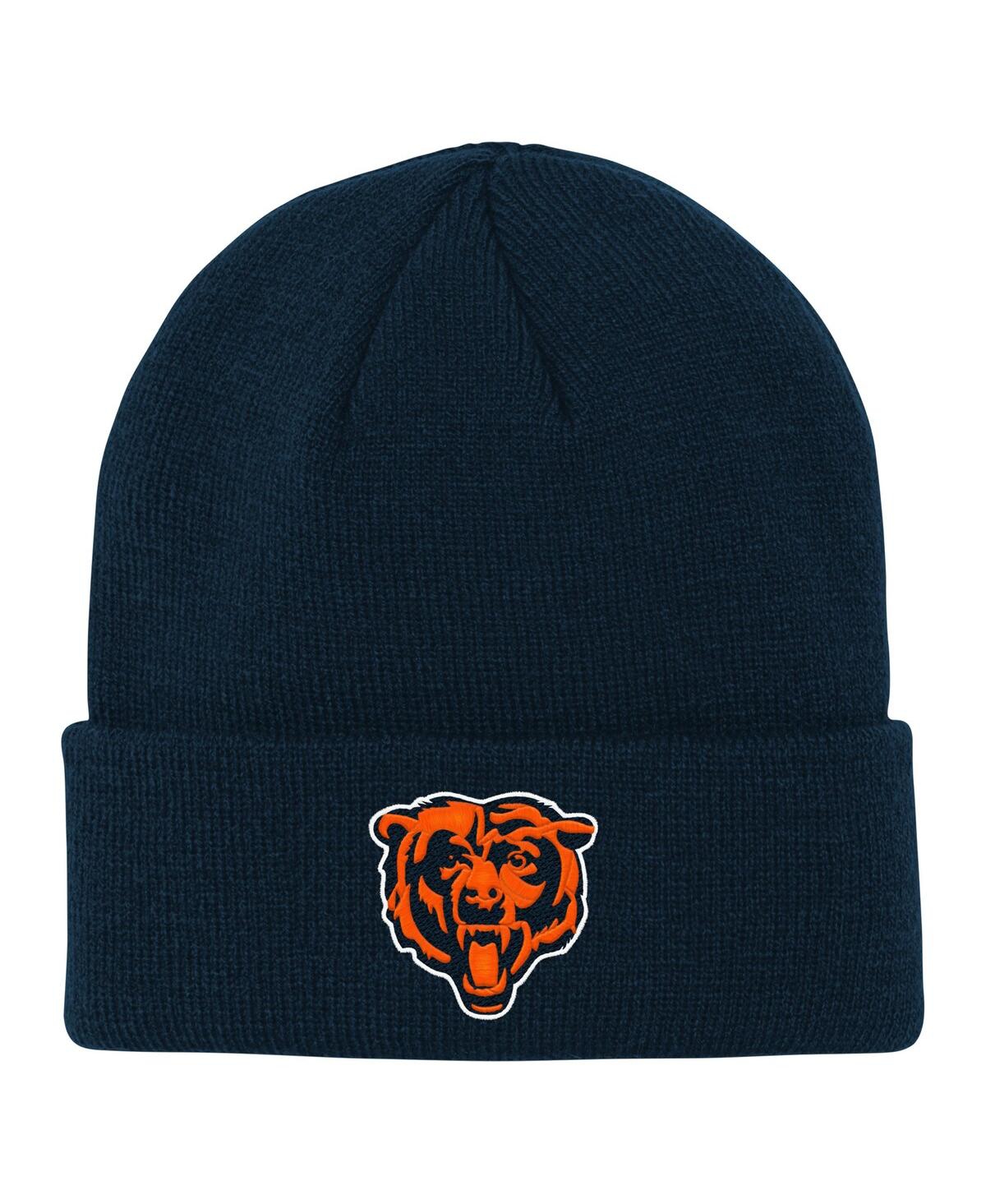 Outerstuff Big Boys and Girls Navy Chicago Bears Team Gradient Cuffed Knit Hat