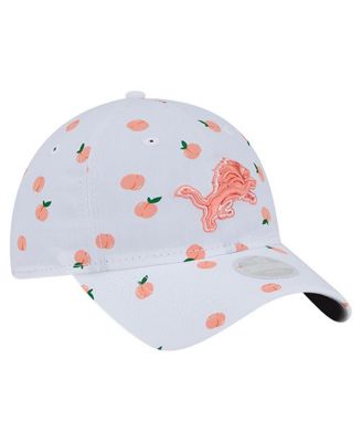 Women's White Detroit Lions Fruit Pattern 9TWENTY Adjustable Hat