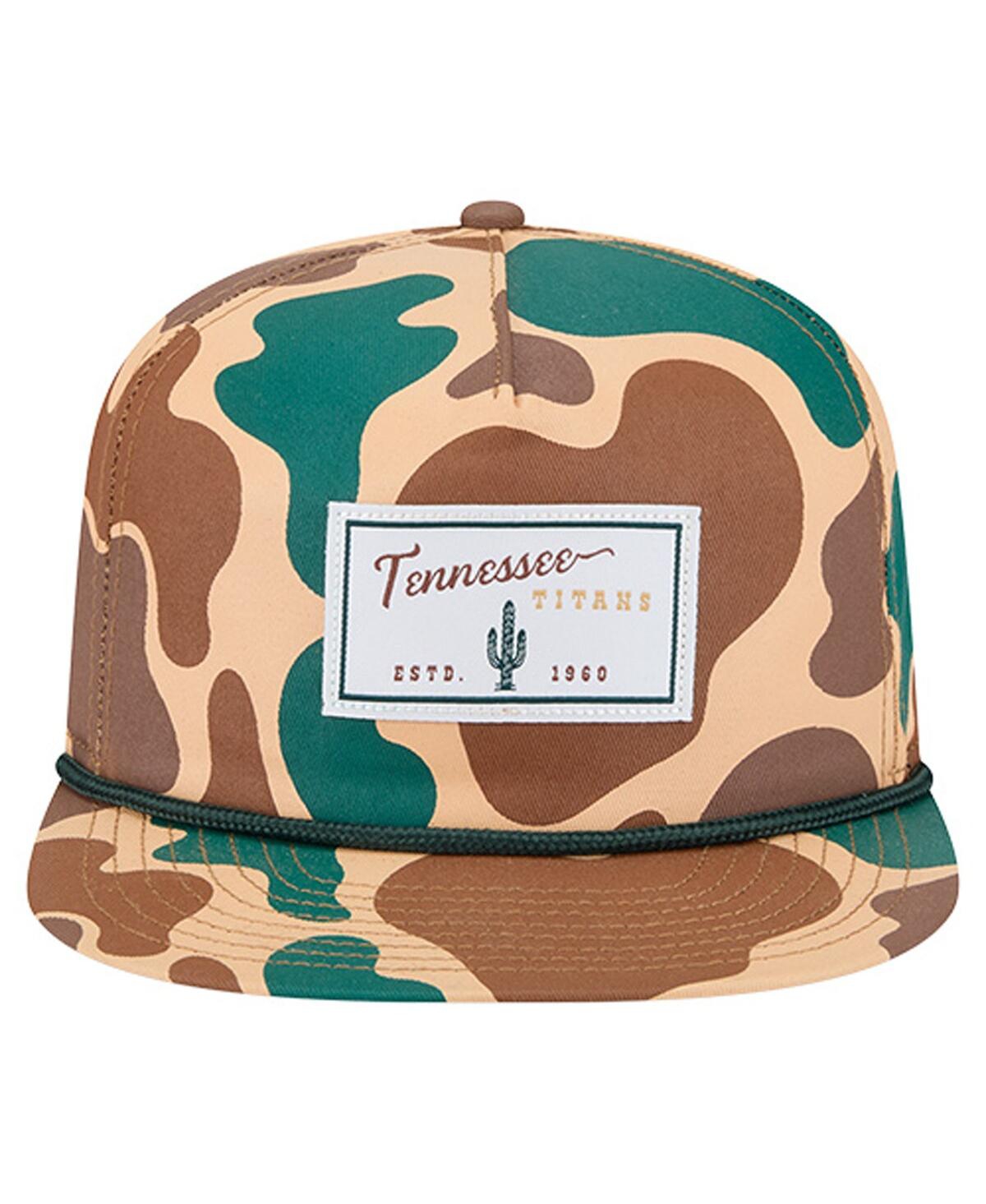 New Era Men's Camo Tennessee Titans Duck Rope 19TWENTY Adjustable Hat