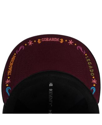 Men's Black Miami Dolphins Hasta La Muerte 9SEVENTY Adjustable Hat