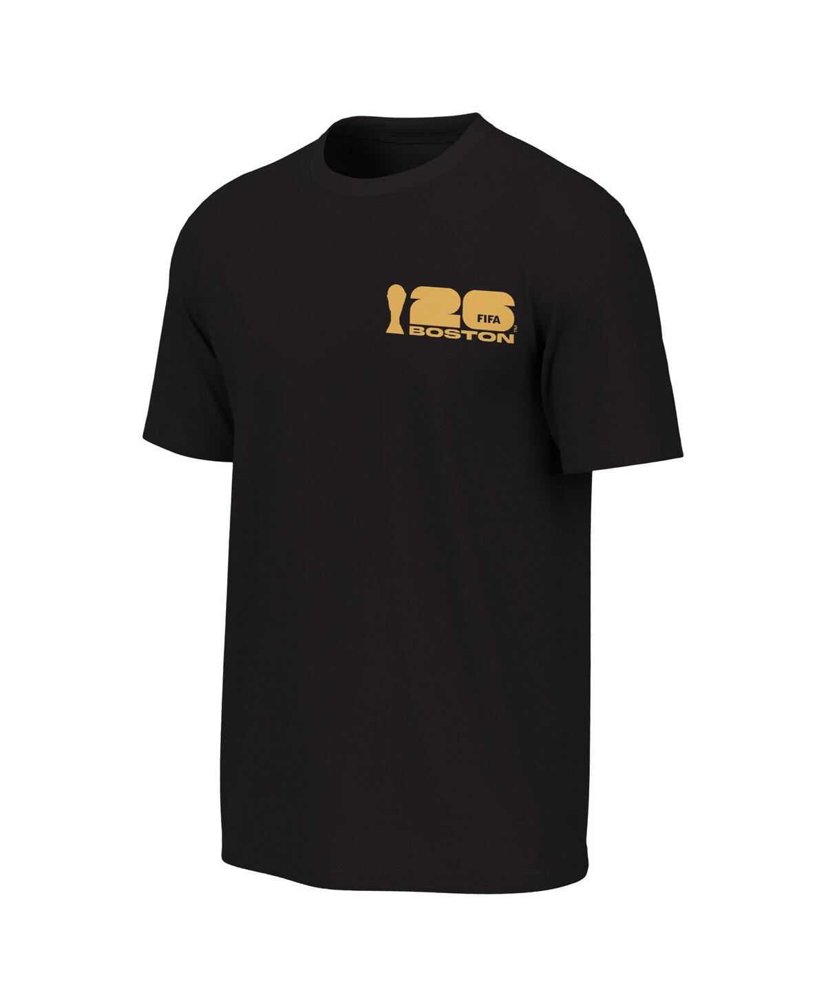 Outerstuff Men's Black 2026 Fifa World Cup Boston Host City Poster Graphic T-shirt In Black