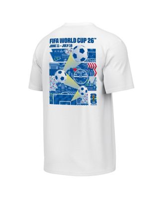 Men's White 2026 FIFA World Cup Philadelphia Host City Poster Graphic T-Shirt
