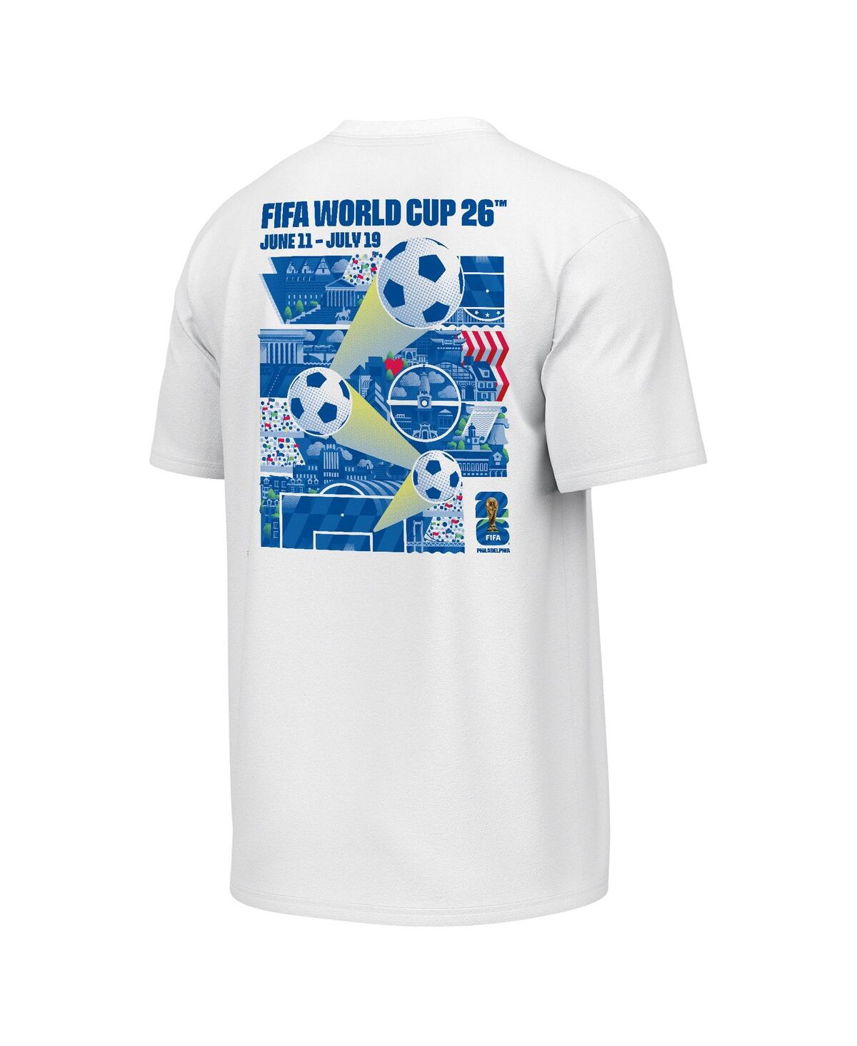 Outerstuff Men's White 2026 Fifa World Cup Philadelphia Host City Poster Graphic T-shirt In White