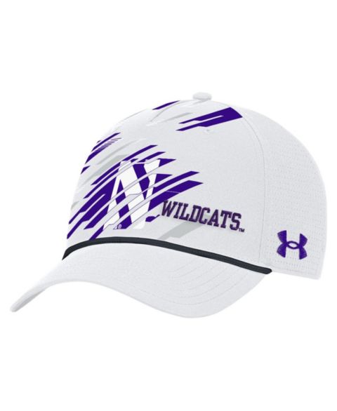 Мужская кепка Under Armour White Northwestern Wildcats College Essentials Driver Rope Adjustable Hat