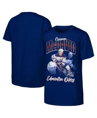 Outerstuff - Big Boys and Girls Connor McDavid Royal Edmonton Oilers Graphic T-Shirt
