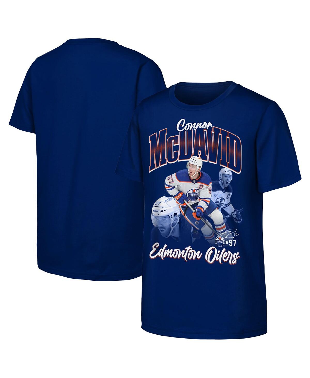 Outerstuff Big Boys and Girls Connor McDavid Royal Edmonton Oilers Graphic T-Shirt
