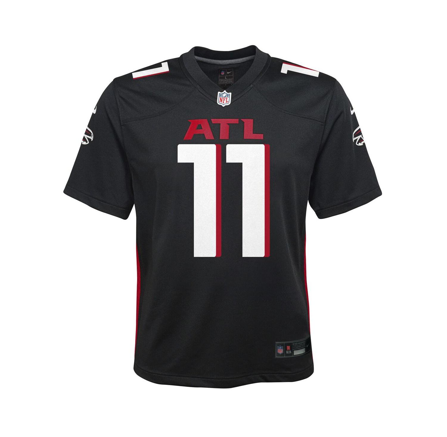 Big Boys and Girls Jalon Walker Black Atlanta Falcons Team Game Jersey