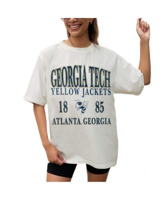 Gameday Couture - Women's Cream Georgia Tech Yellow Jackets Unity Oversized T-Shirt
