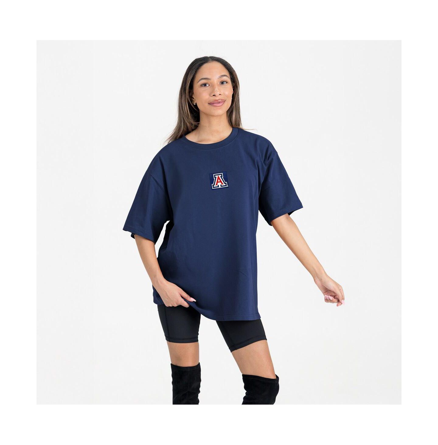 Женская футболка Gameday Couture Navy Arizona Wildcats Oversized Back at Ya — фото 1
