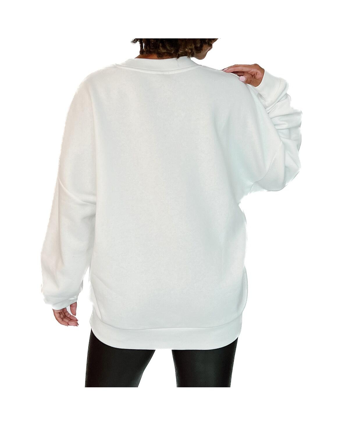 Gameday Couture Women's White Cincinnati Bengals Passing Time Pullover Sweatshirt In White