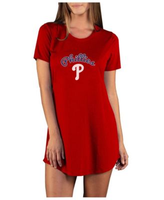 Concepts Sport - Women's Red Philadelphia Phillies Marathon Knit Nightshirt