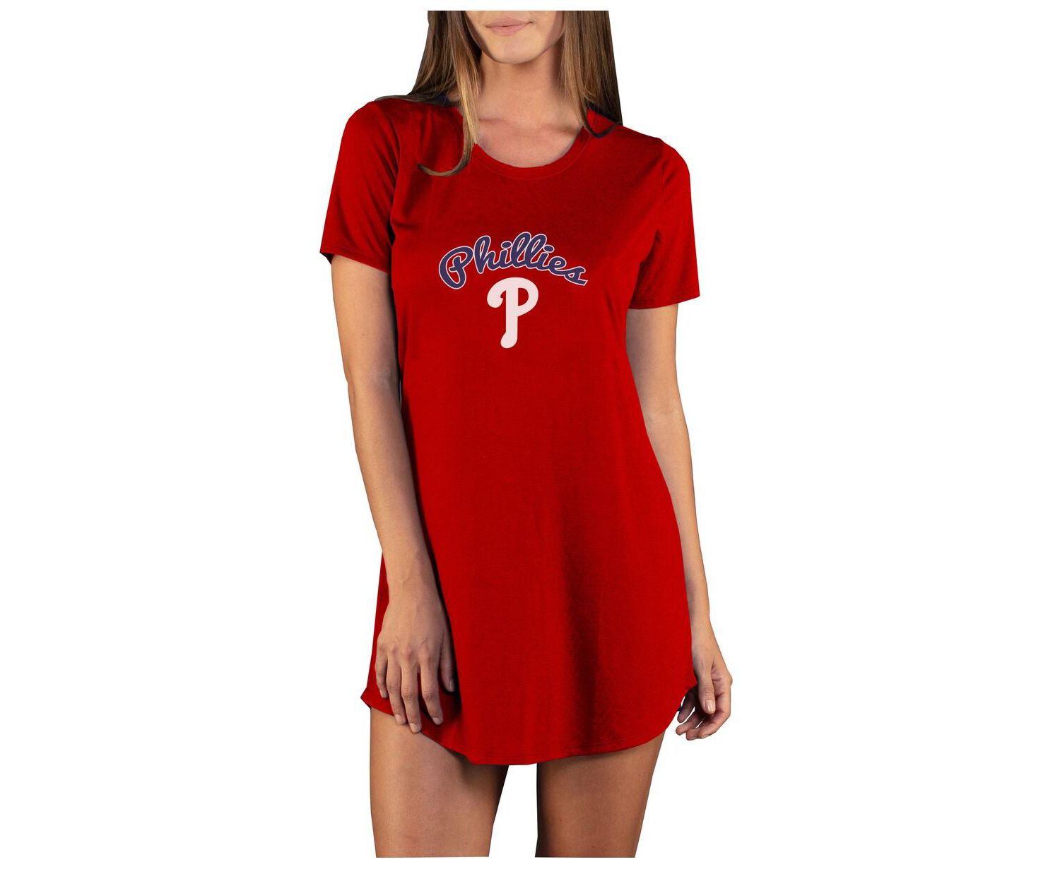 Women's Red Philadelphia Phillies Marathon Knit Nightshirt