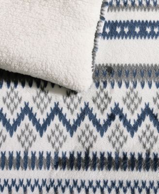 Shelton Fair Isle Plush 2-Pc. Comforter Set, Twin
