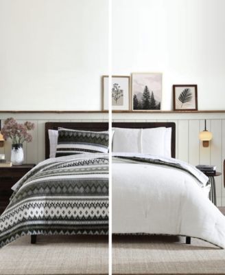 Eddie Bauer CLOSEOUT! Shelton Fair Isle Plush 2-Pc. Comforter Set, Twin