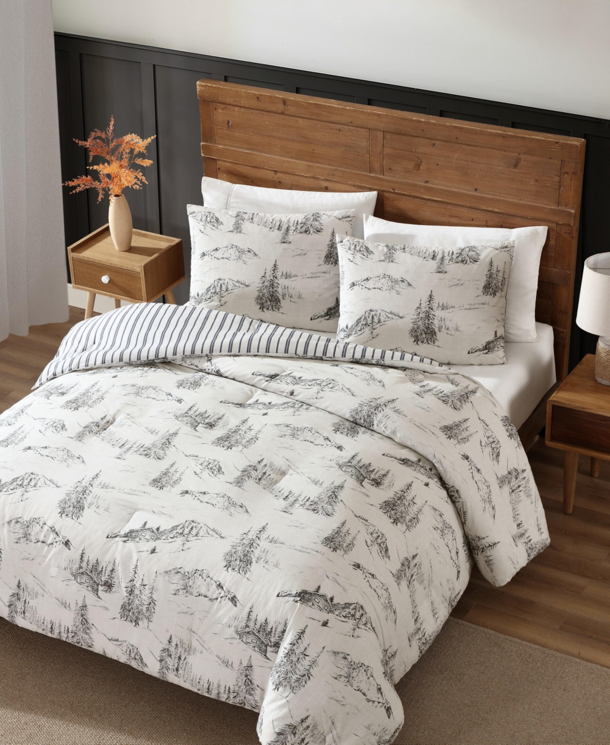 Eddie Bauer Rocky Mountain Cabin Reversible 2-Pc. Comforter Set, Twin