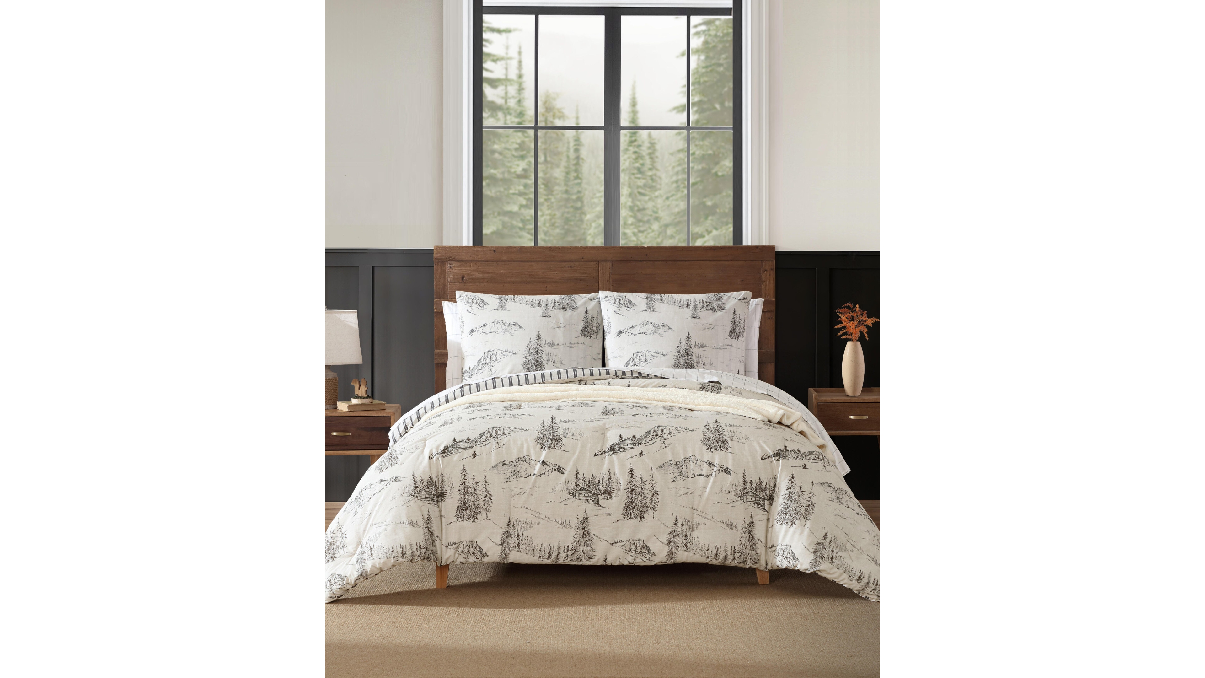 Eddie Bauer Rocky Mountain Cabin Reversible 2-Pc. Comforter Set, Twin