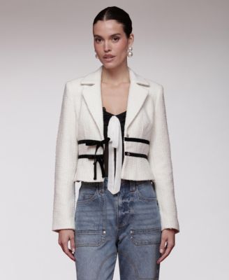 Women's Bow Detail Long-Sleeve Lady Jacket