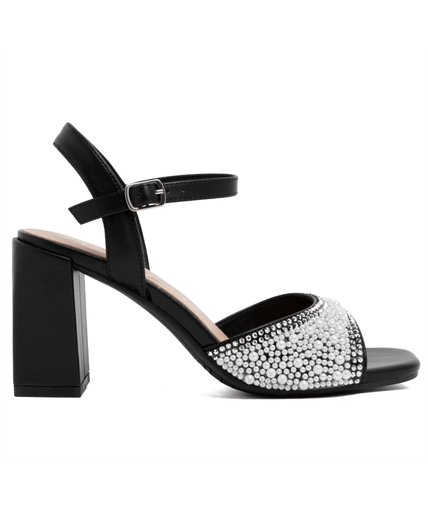 Женские сандалии Sugar Gwenith Embellished Dress Sandals, цвет: Чёрный / Слоновая кость — фото 2