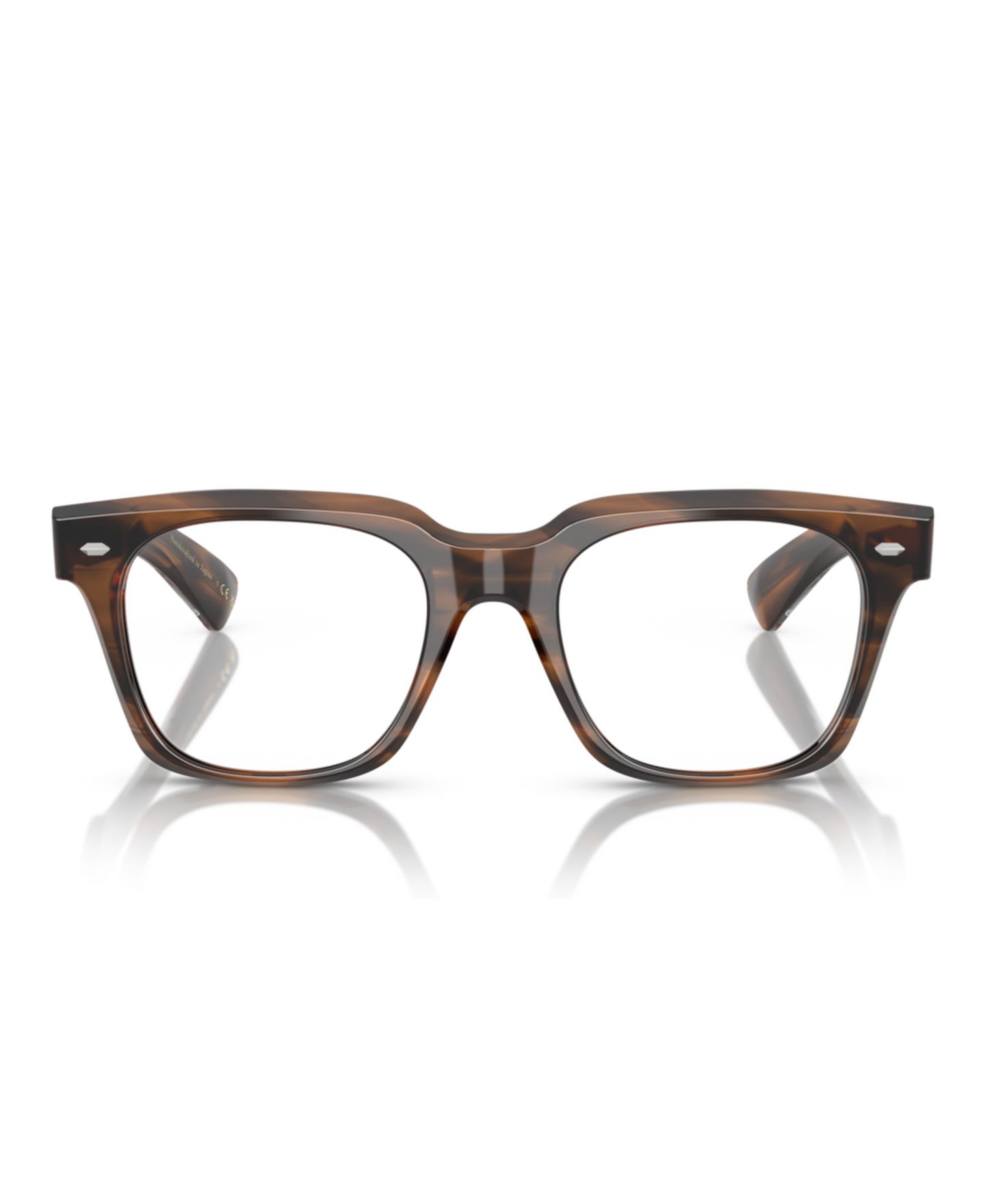 Мужские очки Oliver Peoples Man Rectangle Plastic OV5570U Alfrey 18k Eyeglasses, цвет: Barchan — фото 2