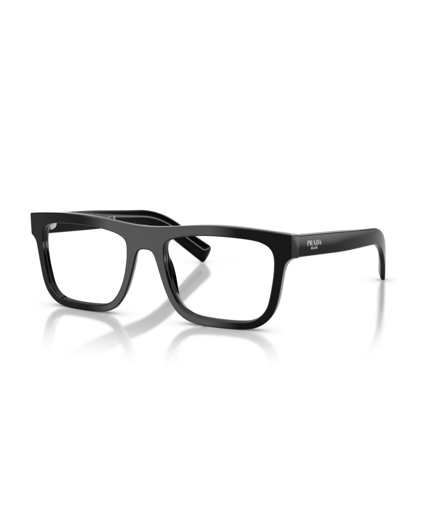 Мужские очки PRADA Man Pillow Plastic PR C03V Eyeglasses, цвет: Чёрный — фото 6