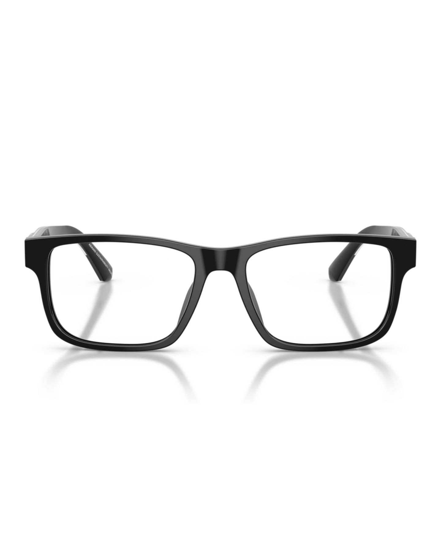 Мужские очки Emporio Armani Man Rectangle Plastic EA3265U Eyeglasses, цвет: Блестящий чёрный — фото 2