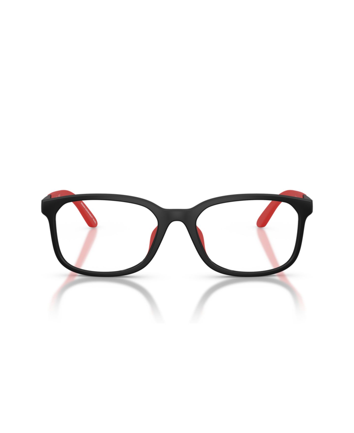 Детские очки Emporio Armani Pillow Plastic EK3008U Eyeglasses(Ages 07-10), цвет: Матовый чёрный — фото 2