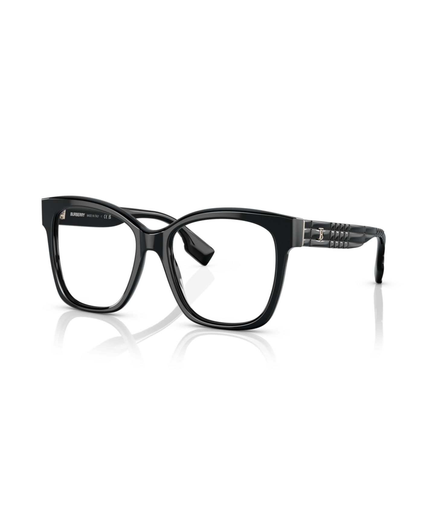Женские очки Burberry Woman Square Plastic BE2363 Sylvie Eyeglasses, цвет: Чёрный — фото 1