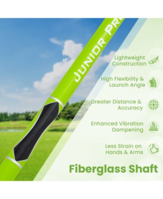 Individual Gold Club for Boys and Girls with Fiberglass Shaft and Headcover