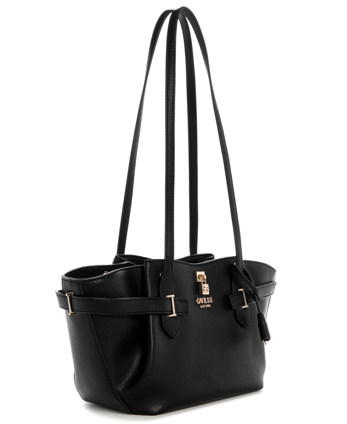 Guess Yesba Girlfriend Large Shoulder Bag In Black