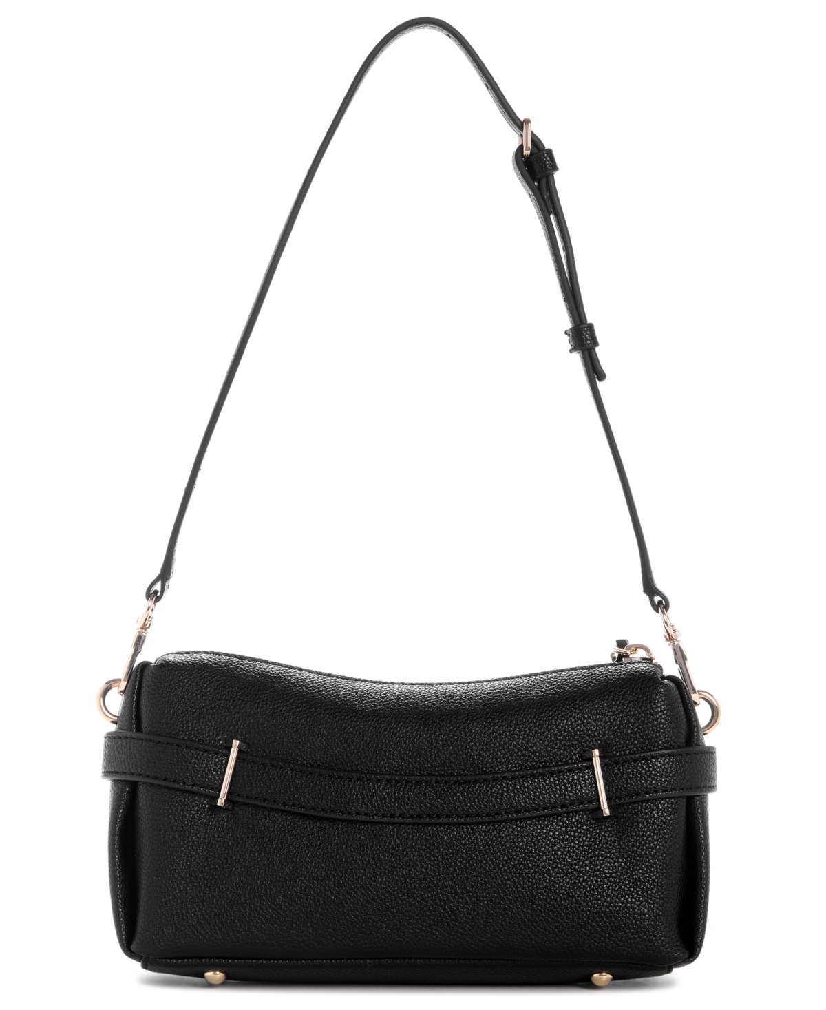 Guess Yesba Small Top Zip Shoulder Bag In Black