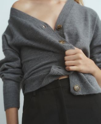 Women's Pockets V-Neck Cardigan