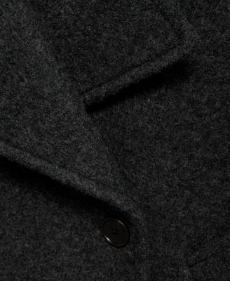 Women's Wide Lapel Wool-Blend Coat