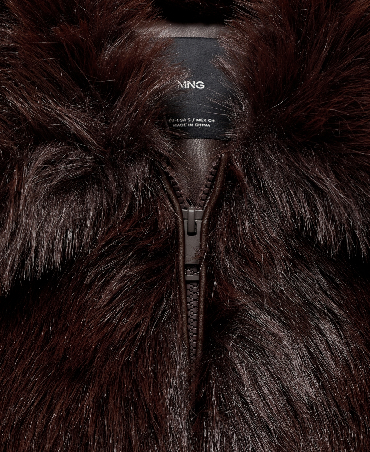 Mango Women's Faux Fur Collar Jacket