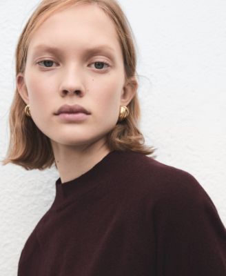 Women's Short-Sleeved Wool-Blend Sweater