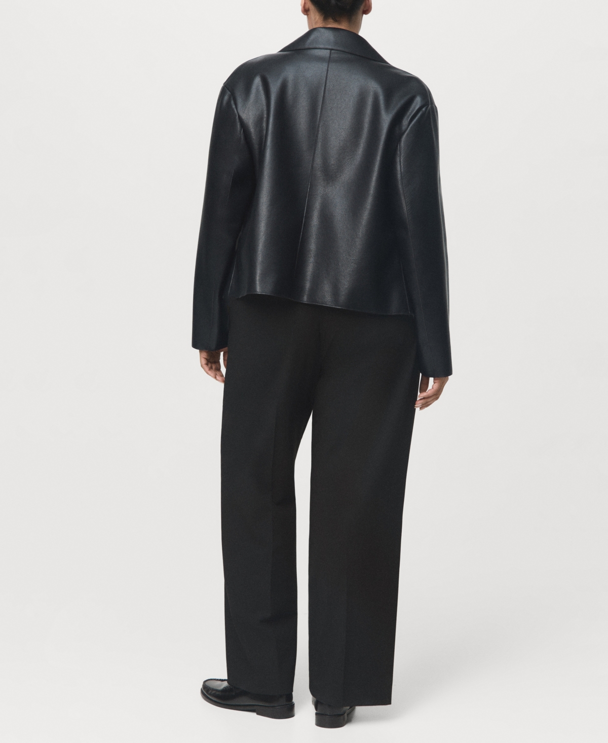 Mango Women's Mid-Rise Cropped Straight-Leg Pants