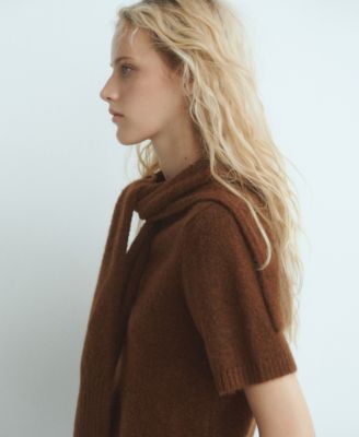 Women's Short-Sleeved Combined Sweater