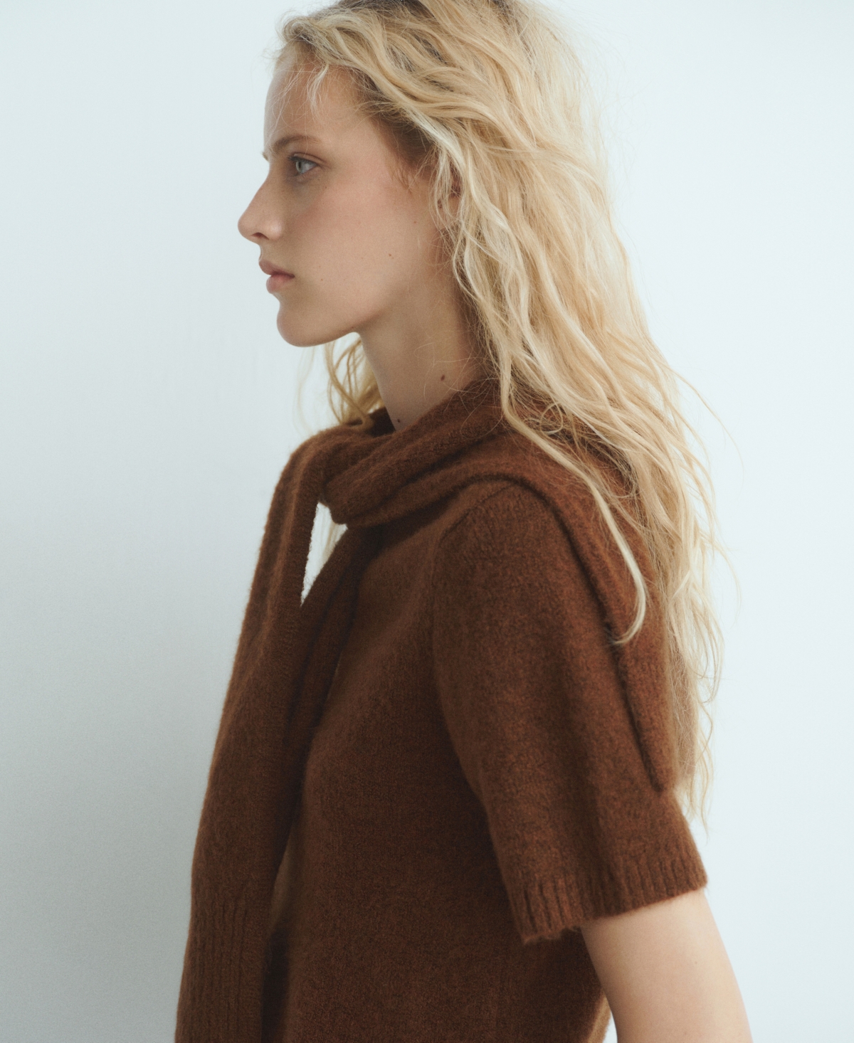 Mango Women's Short-Sleeved Combined Sweater