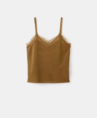 Women's Wool-Blend Lace Top