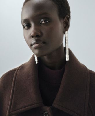 Women's Buttoned Wool Coat