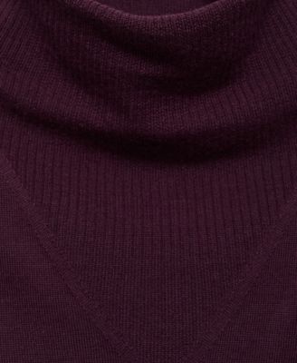 Women's Draped Neck Knitted Sweater