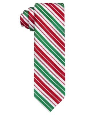 Men's Candy Cane Pattern Slim Tie